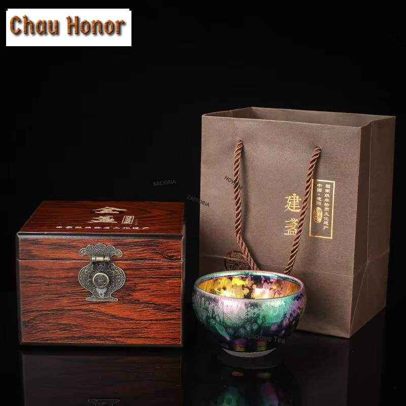 Handmade Ceramic Mug - Boutique Colorful Jianzhan Kiln Change Tasting