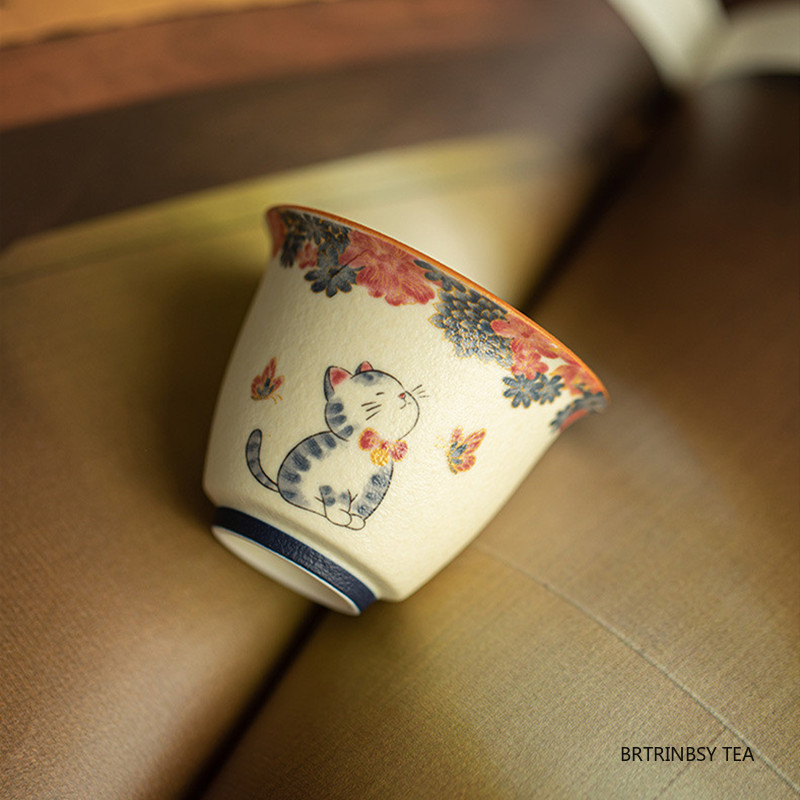 Handmade Ceramic Mug - 1 Pc Chinese Vintage Ceramic Tea