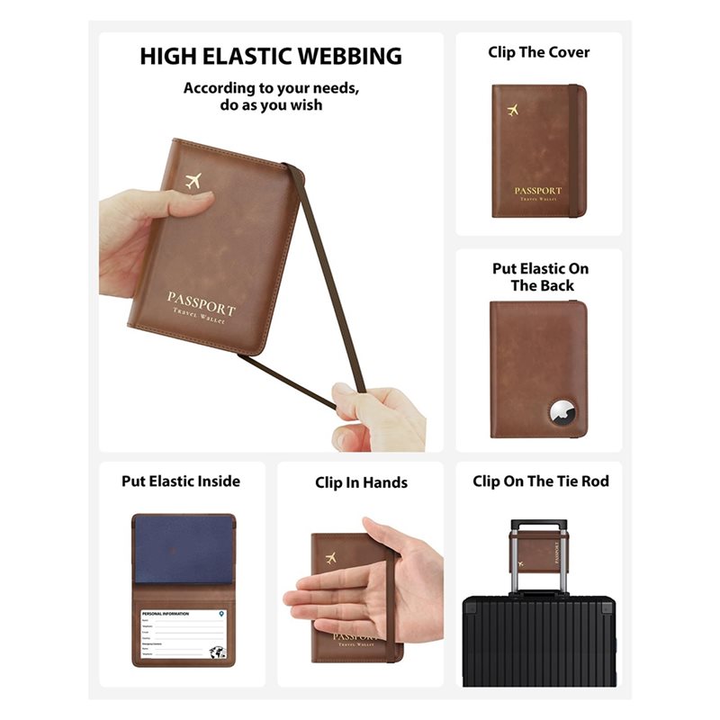 ABRT-Passport Holder With RFID - Leather Passport Cover recension och pris