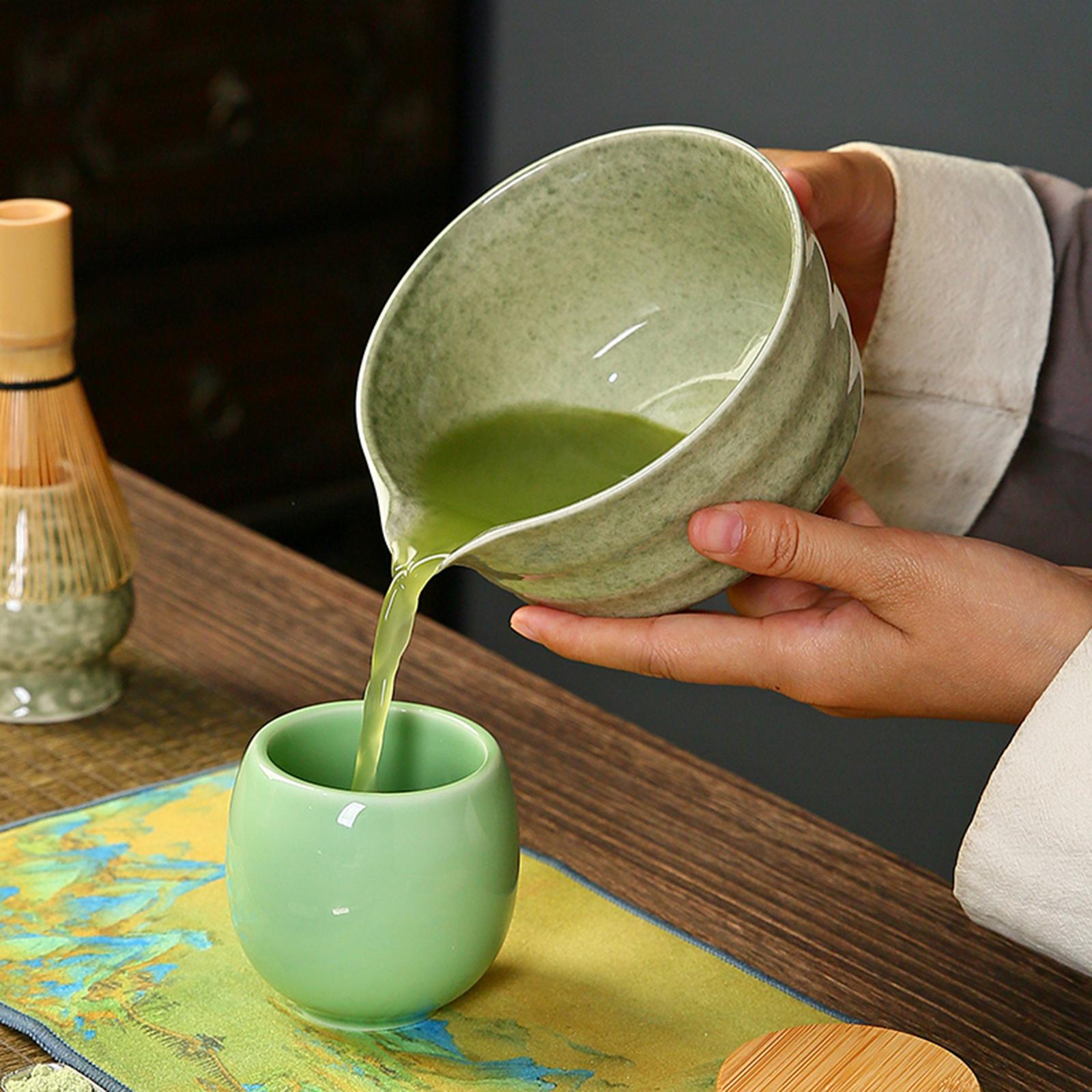 Ceramic Matcha Bowl with Spout - Handmade Ceramic Mug recension och pris