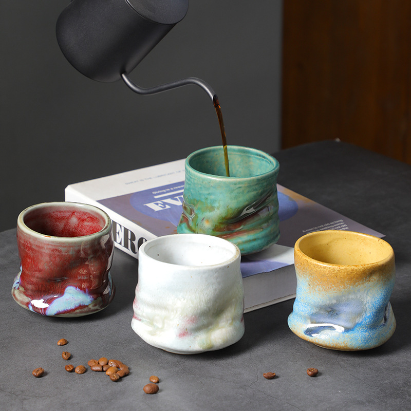 Stoneware Espresso Cups Vintag - Handmade Ceramic Mug recension och pris