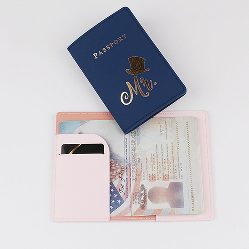 Customize Name Mr/Mrs Logo Pas - Leather Passport Cover recension och pris