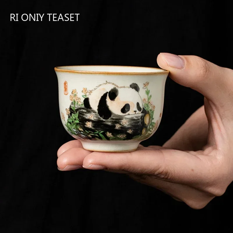 1 Pc Chinese Tradition Ru Kiln - Handmade Ceramic Mug recension och pris