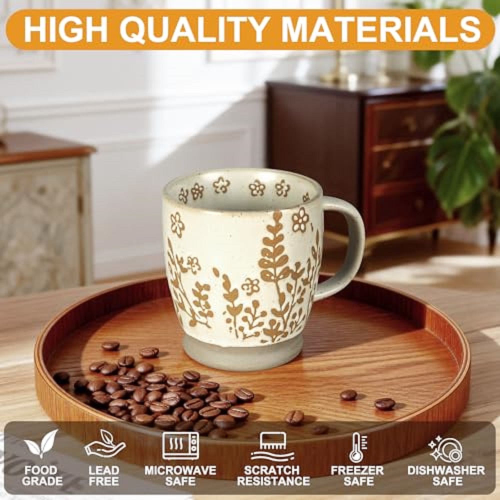 18 oz Coffee Mug Gift for Wome - Handmade Ceramic Mug recension och pris