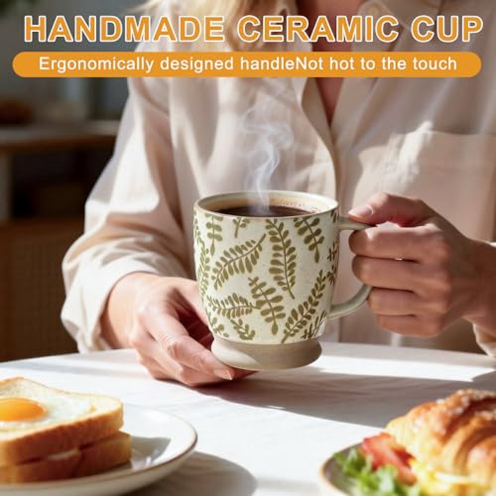 18 oz Coffee Mug Gift for Wome - Handmade Ceramic Mug recension och pris