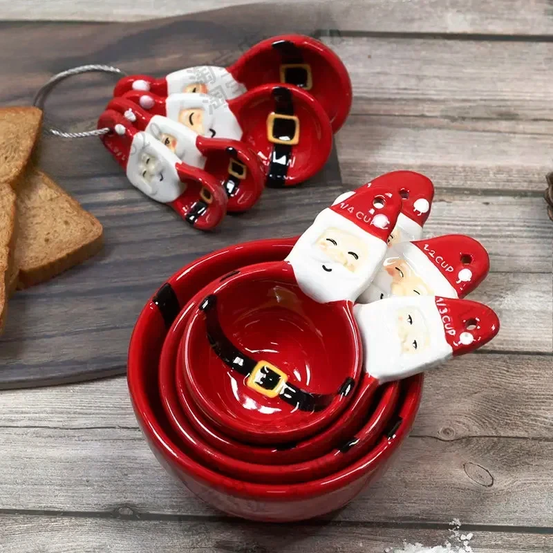 4pcs Christmas Measuring Spoon - Handmade Ceramic Mug recension och pris