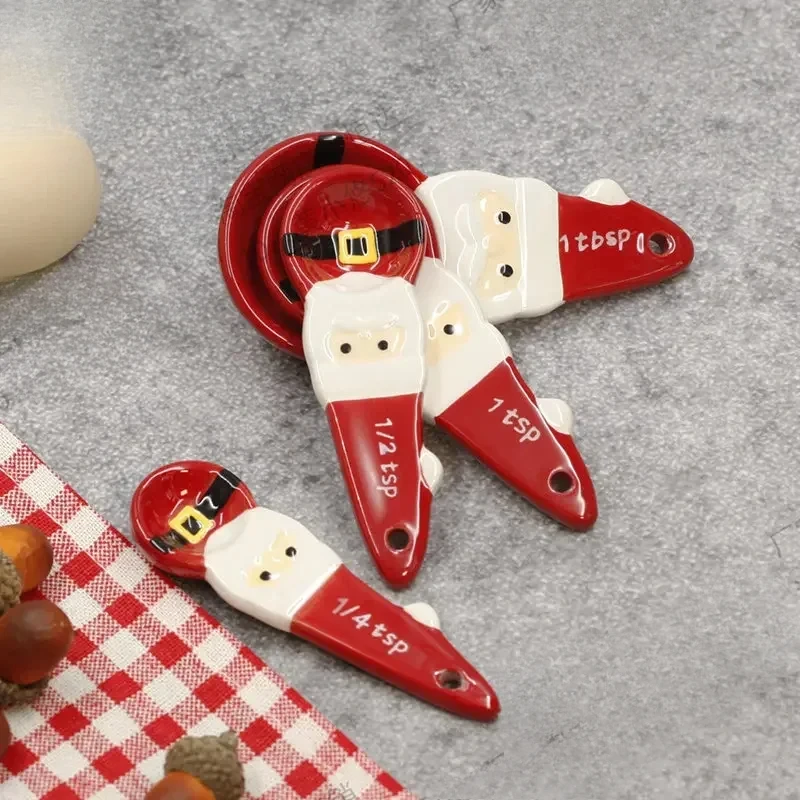 4pcs Christmas Measuring Spoon - Handmade Ceramic Mug recension och pris
