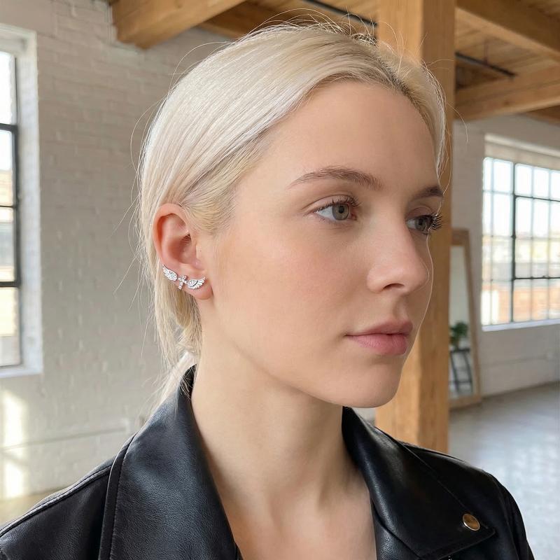 Angel Wings Cross Earrings Lux - Luxury Lifestyle Gifts recension och pris