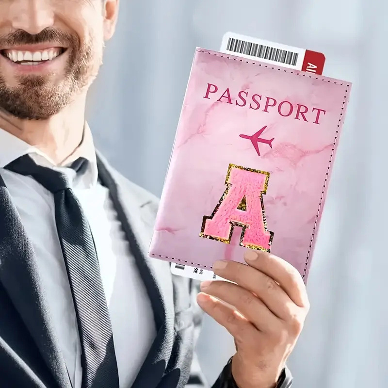 Pink PU Leather Passport Holde - Leather Passport Cover recension och pris