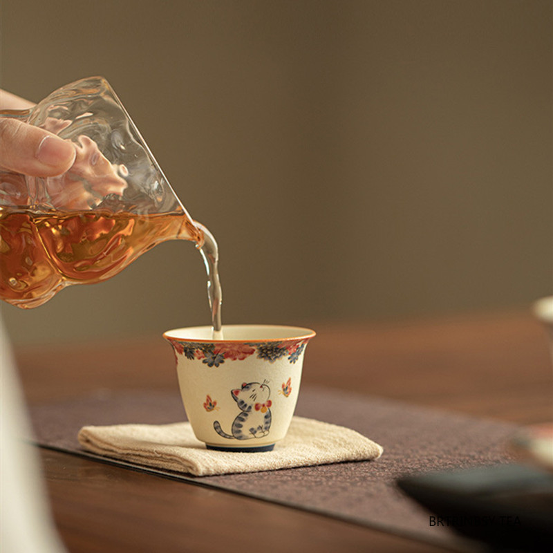 1 Pc Chinese Vintage Ceramic T - Handmade Ceramic Mug recension och pris