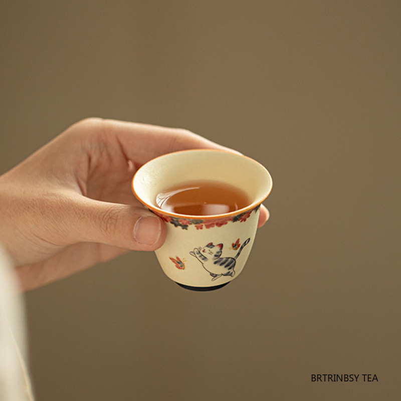 1 Pc Chinese Vintage Ceramic T - Handmade Ceramic Mug recension och pris