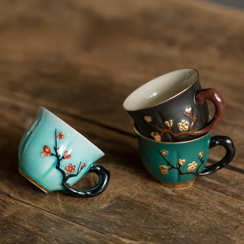 Chinese Handmade Plum Pattern  - Handmade Ceramic Mug recension och pris