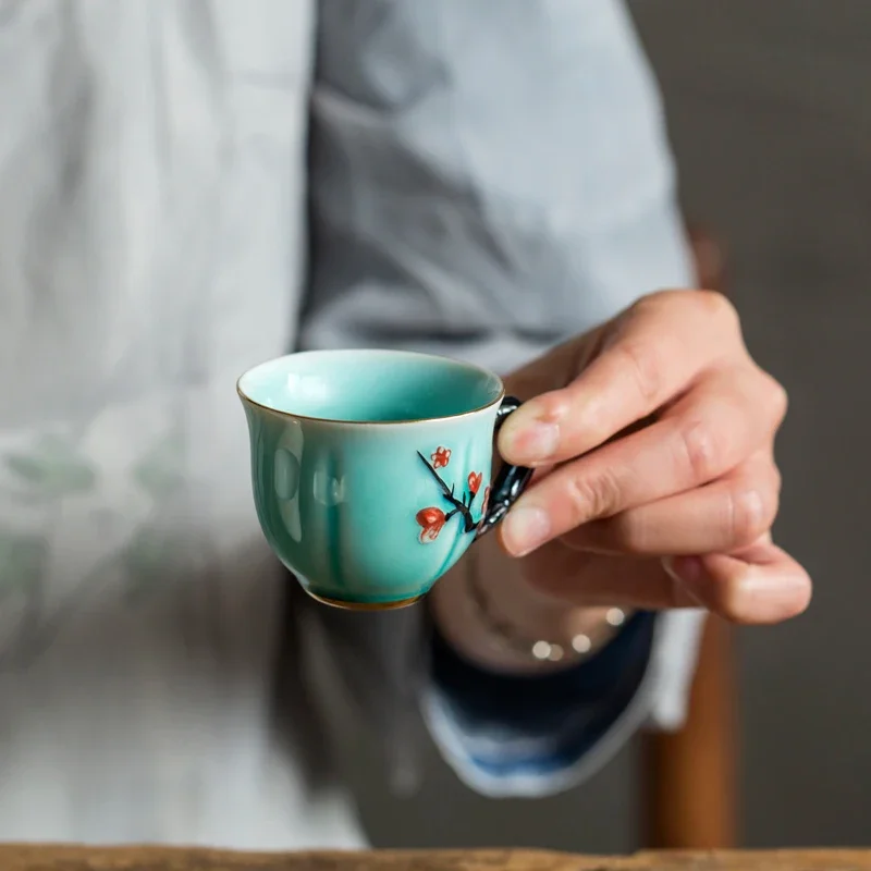 Chinese Handmade Plum Pattern  - Handmade Ceramic Mug recension och pris