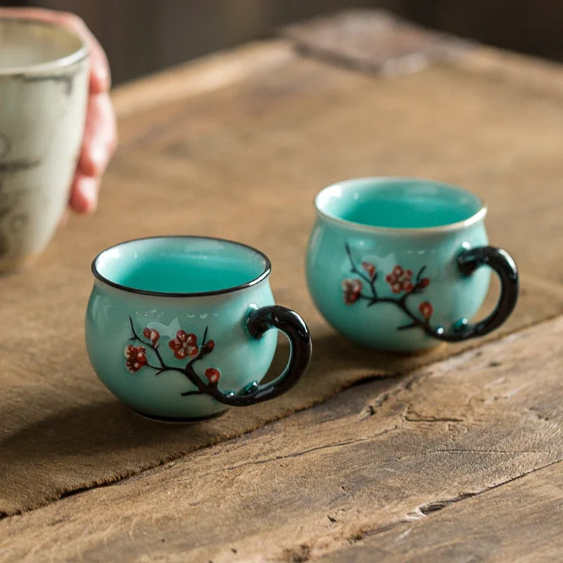 Chinese Handmade Plum Pattern  - Handmade Ceramic Mug recension och pris