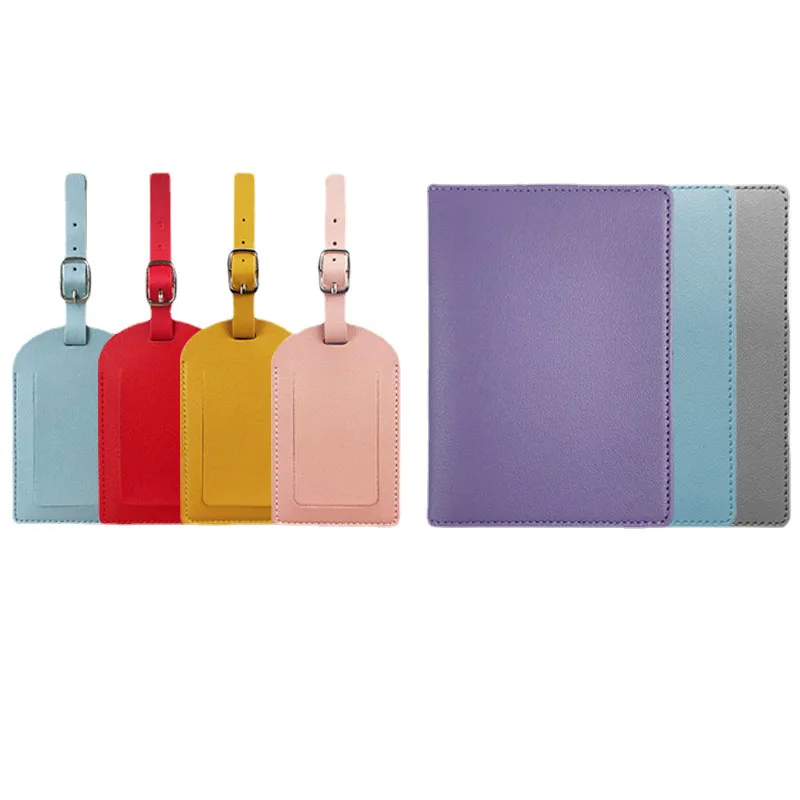 PU Luggage Tag Light Soft Trav - Leather Passport Cover recension och pris