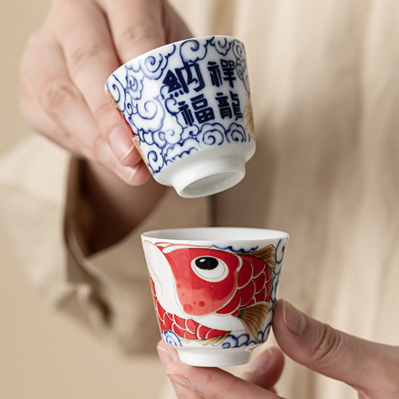 1 Pc Chinese Vintage Porcelain - Handmade Ceramic Mug recension och pris