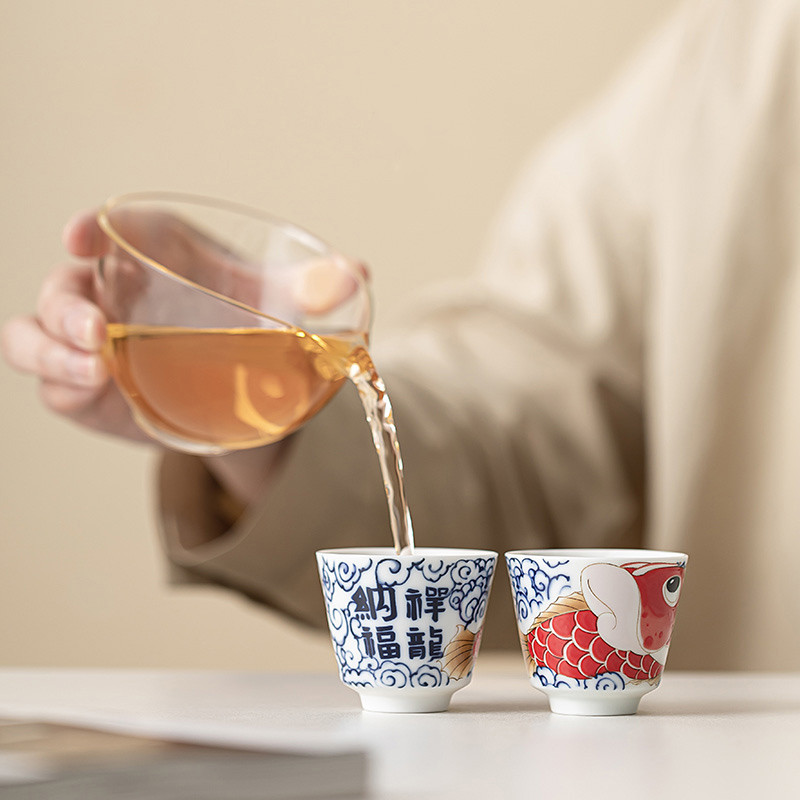 1 Pc Chinese Vintage Porcelain - Handmade Ceramic Mug recension och pris