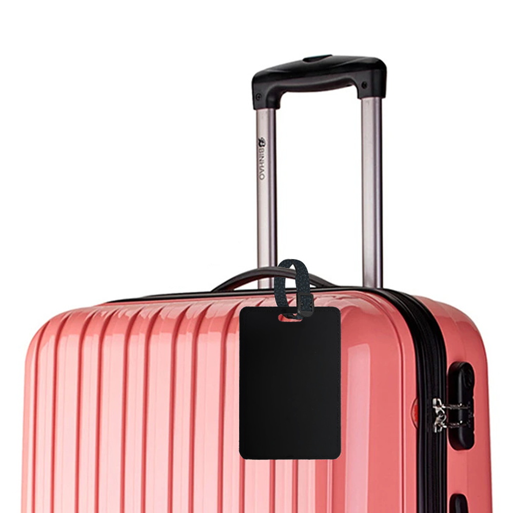 Pu Portable Travel Luggage Tag - Leather Passport Cover recension och pris